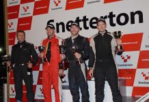Adam Gore and Adam Knight celebrate Lotus Cup UK success